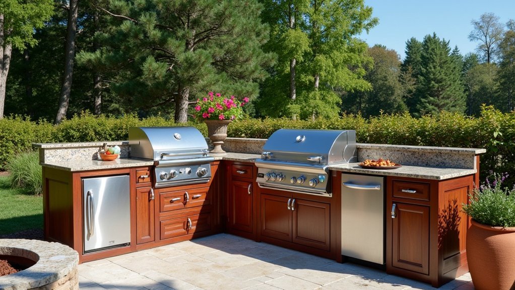 build outdoor kitchen grill