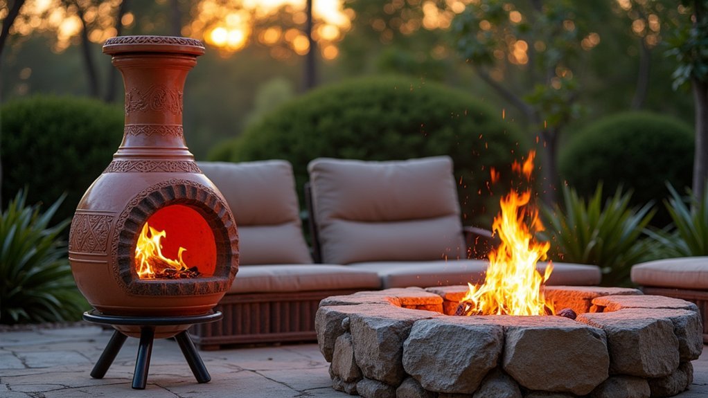 chiminea and backyard pit differences