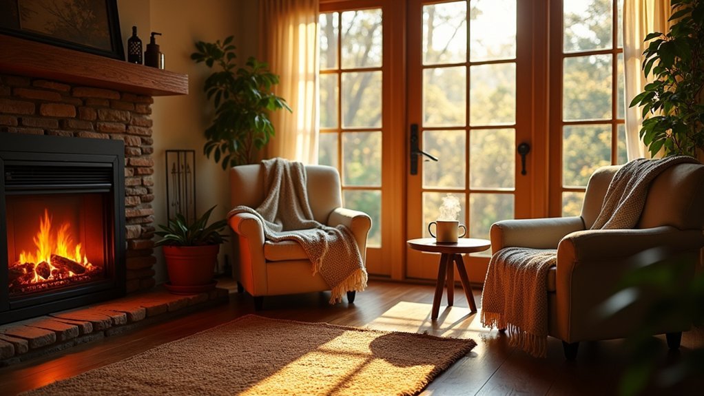 cozy ambiance and warmth