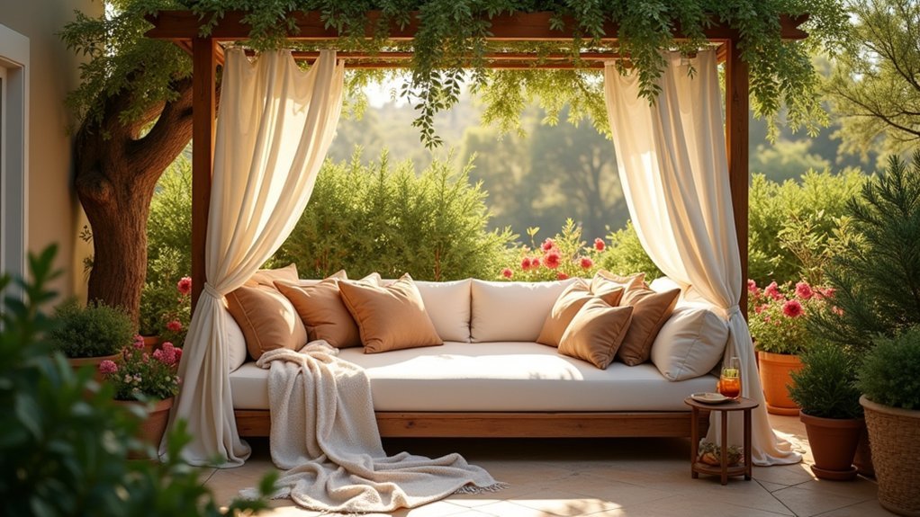 ideal outdoor lounging experience