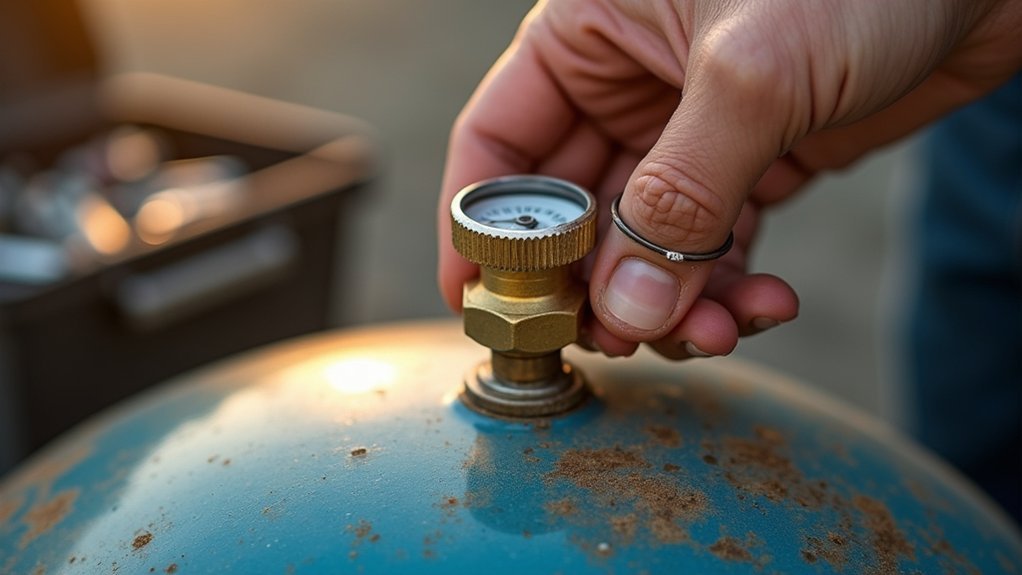 install propane tank gauge
