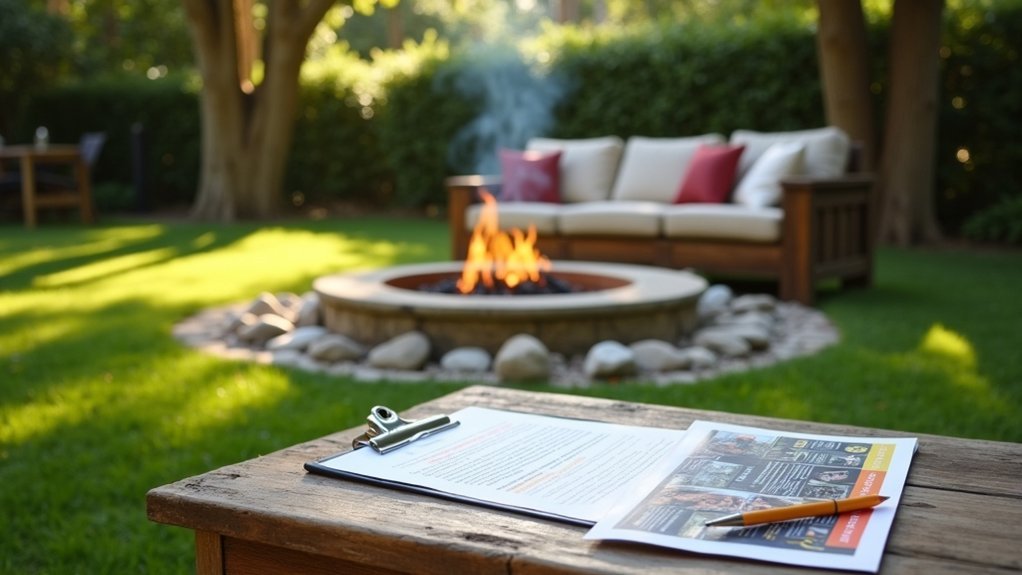 notify insurance for firepit