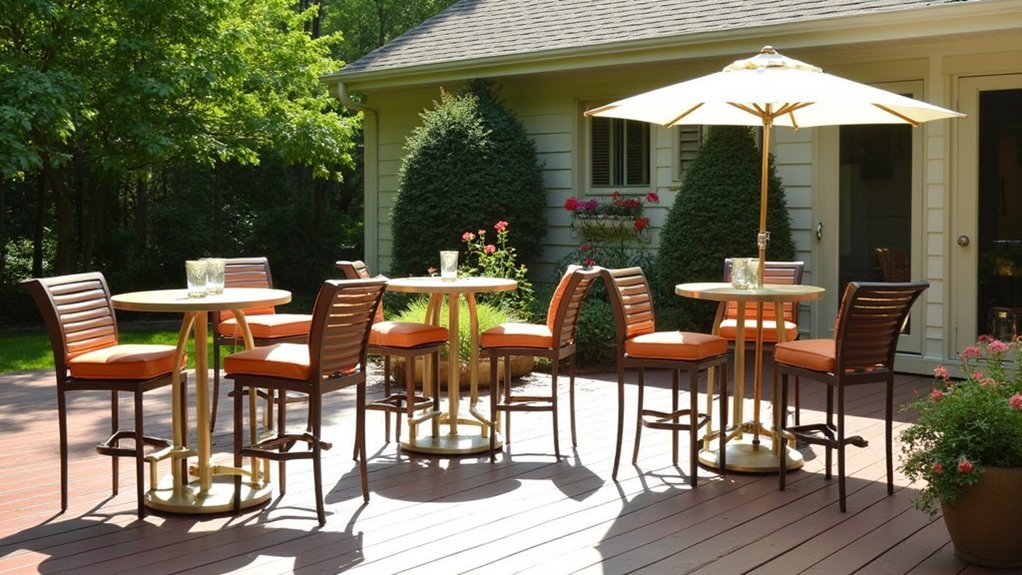 outdoor bar height sets