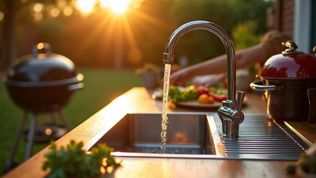 outdoor grilling hygiene station