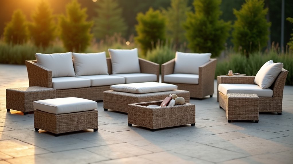 outdoor ottomans for seating