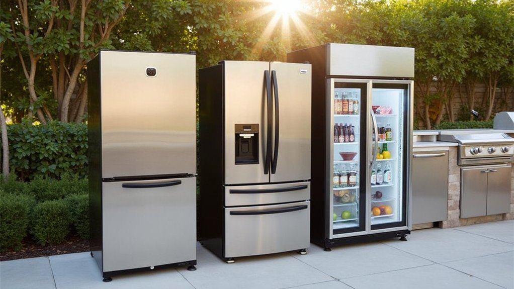 outdoor refrigerators food storage