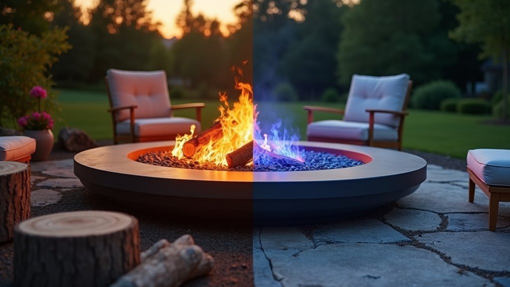 propane versus wood burning