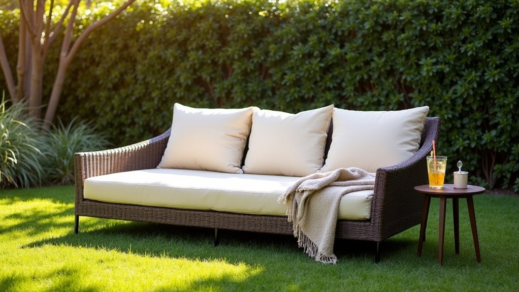 spacious sturdy weather resistant daybed