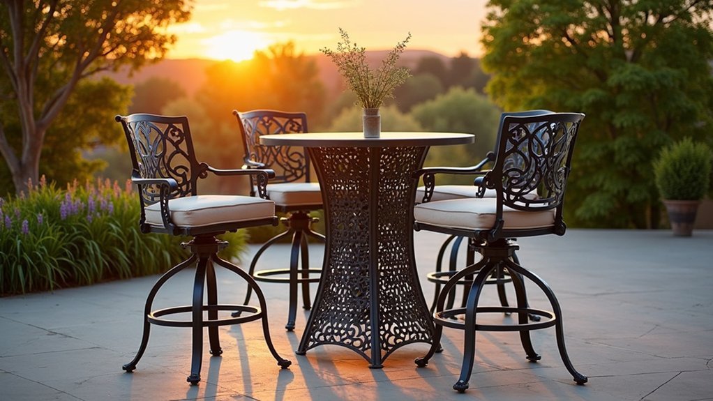 stylish outdoor bar set