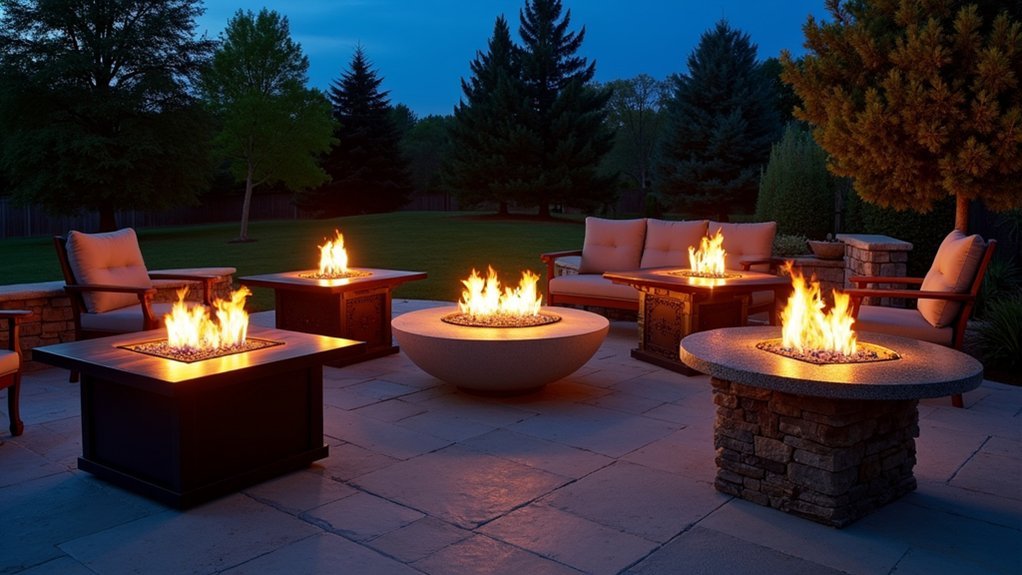 top propane fire tables