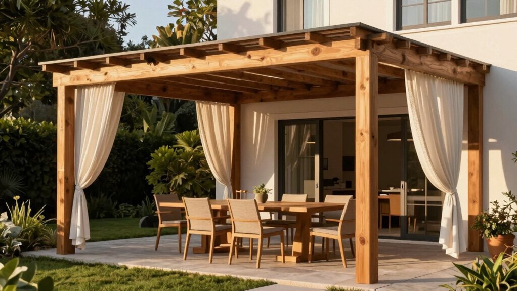 12x12 dining pergola planning