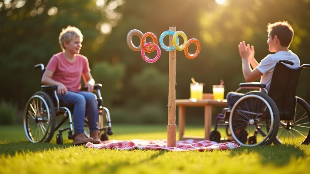 accessible adaptable backyard ring toss
