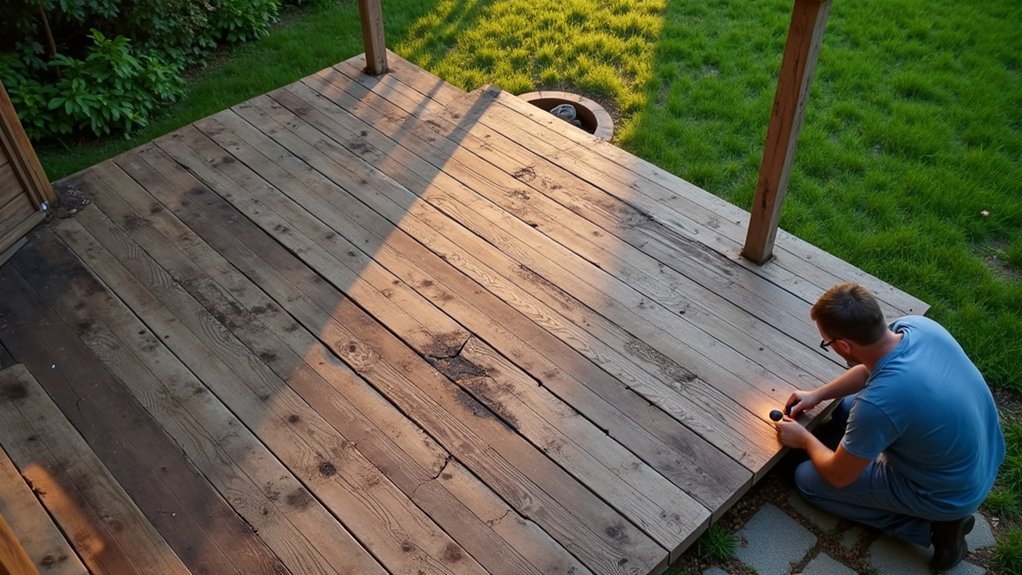 assess deck structural integrity thoroughly