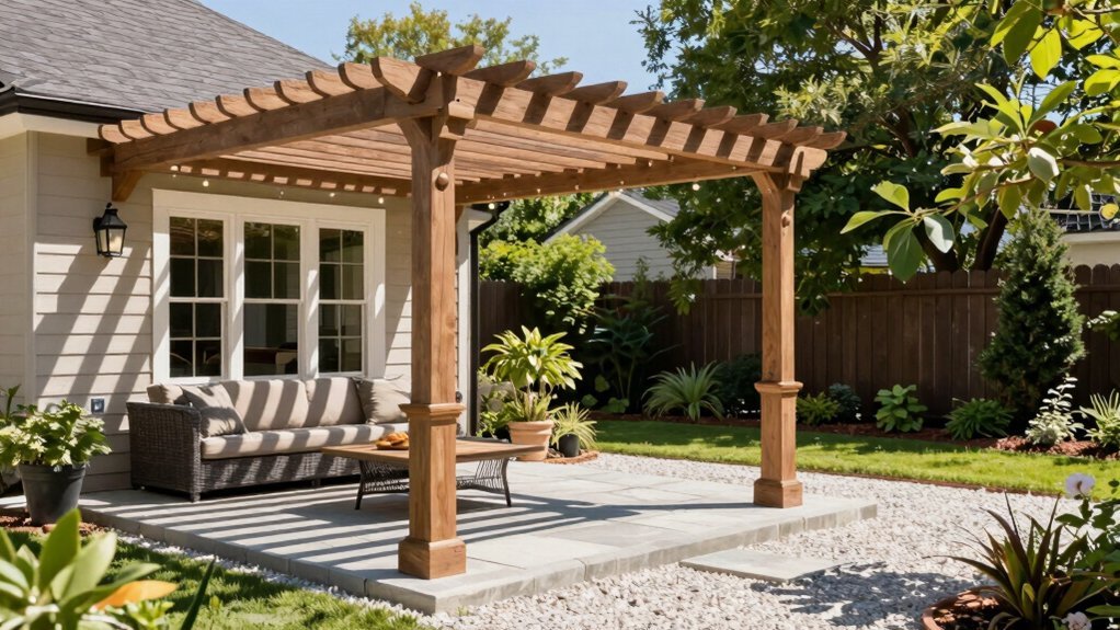 attached or freestanding pergola options for outdoor spaces