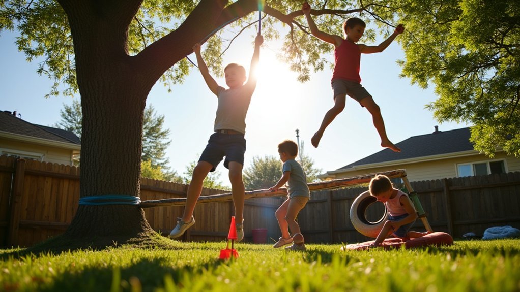 backyard diy ninja course