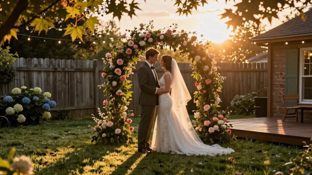 backyard golden hour moments