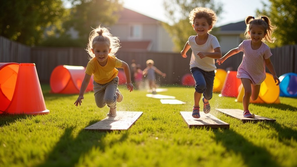 backyard obstacle course relay
