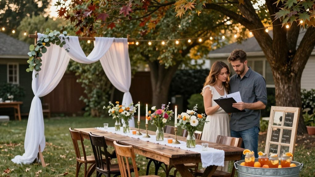 backyard wedding budget planning