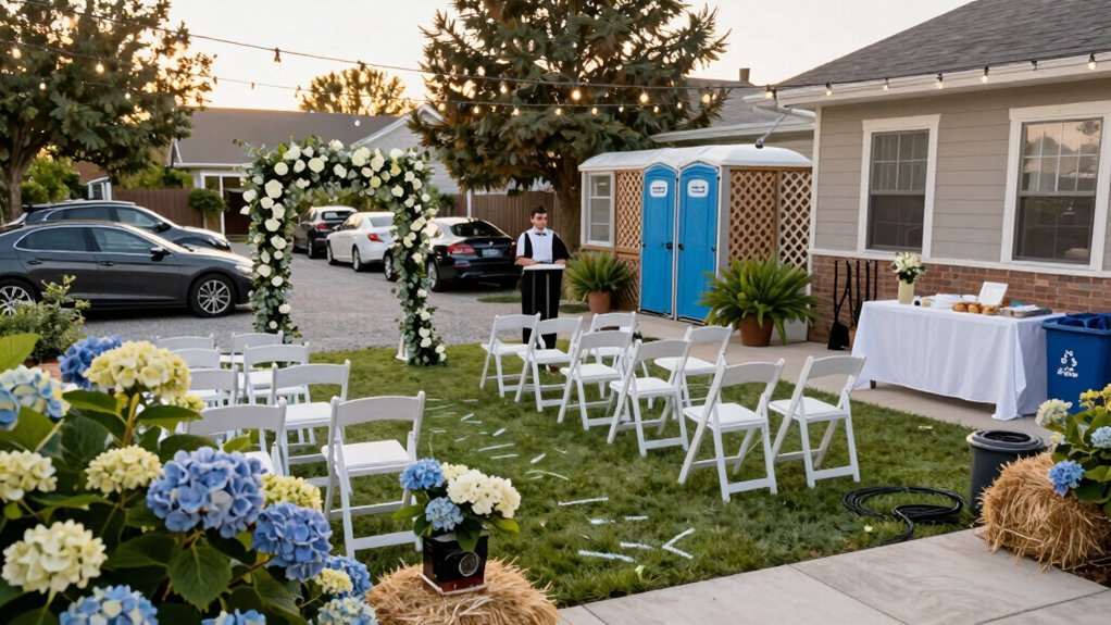 backyard wedding logistics essentials