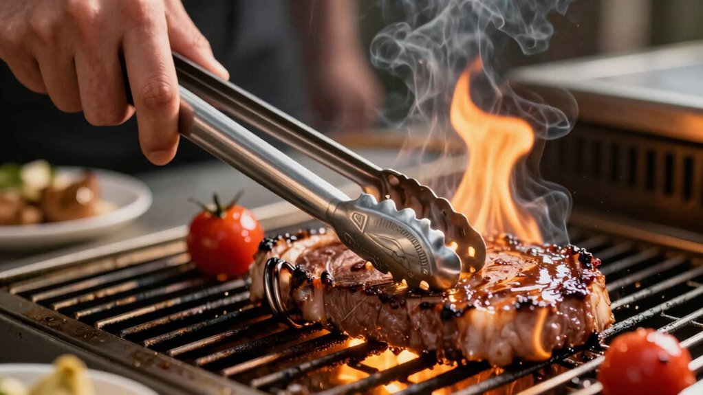 balanced spring tension improves grilling control