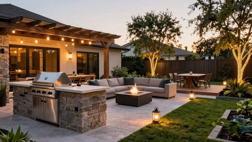 bbq landscaping ideas for entertainment