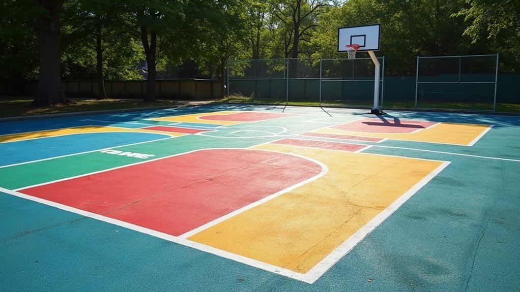 best paint for four square courts