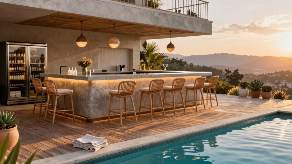 best pool deck bar designs