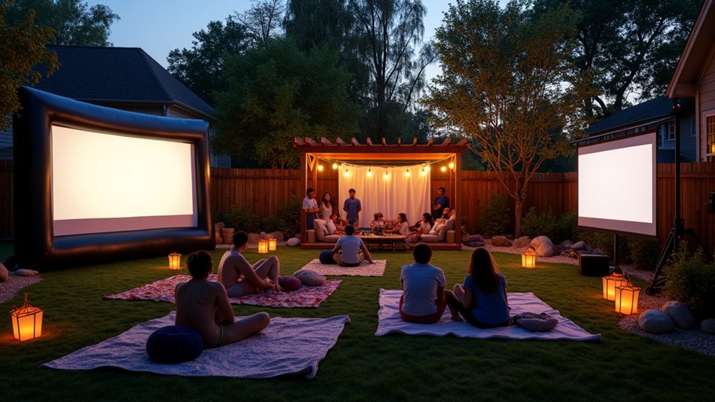 big outdoor cinema setups