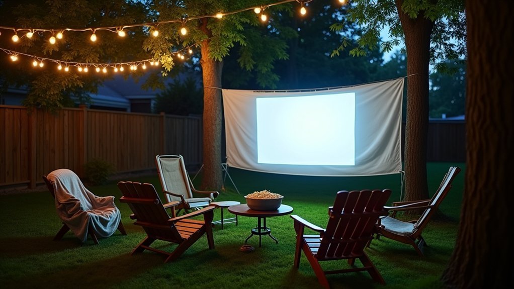 budget friendly diy projection screen
