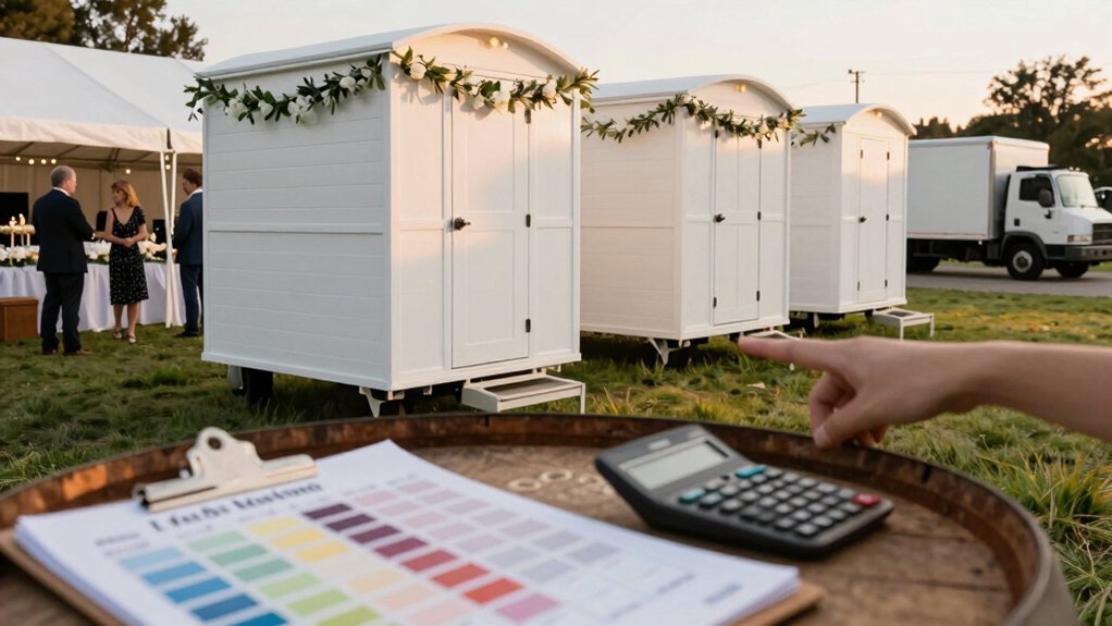 budget timeline and logistics for portable restrooms