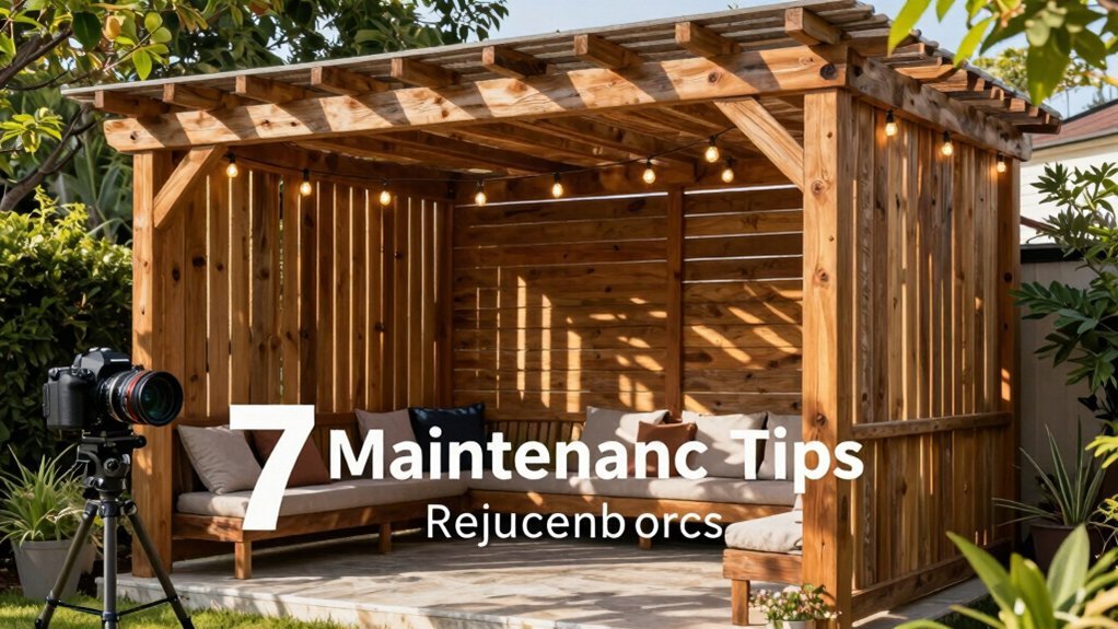 cedar pergola maintenance tips