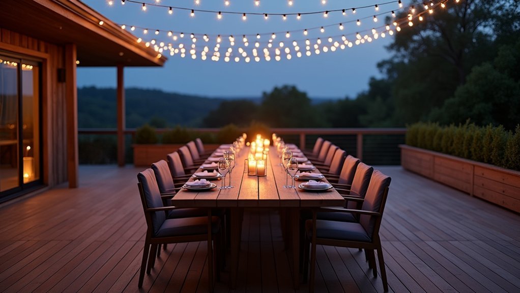 central deck dining with clearance