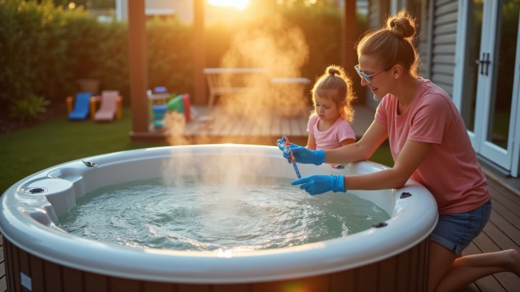 child safe hot tub chemicals