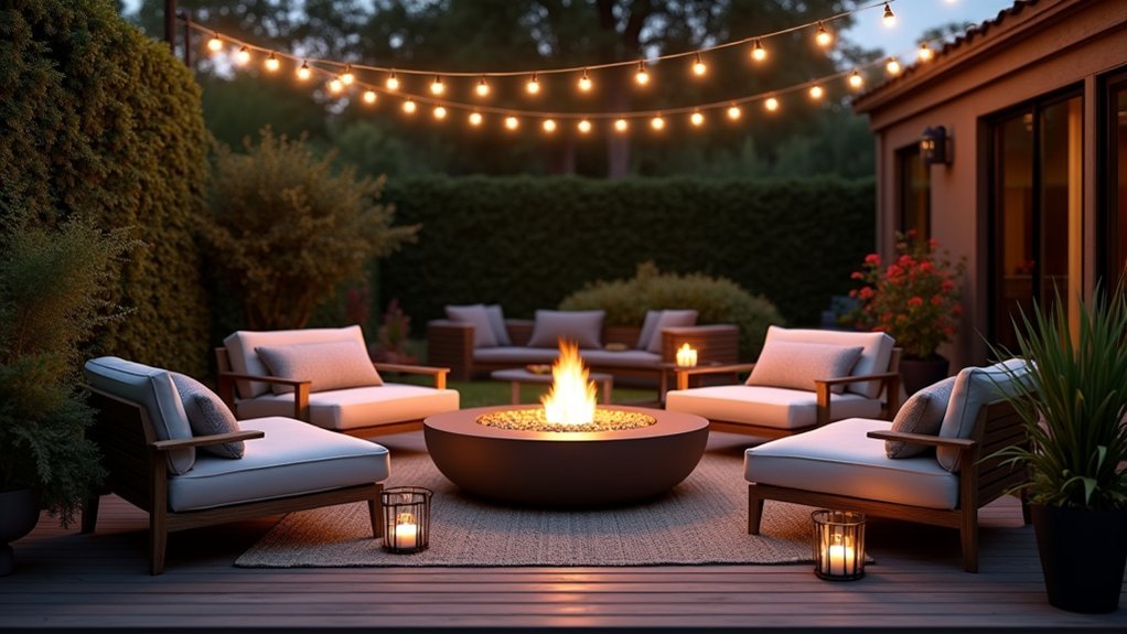 circular intimate conversation seating