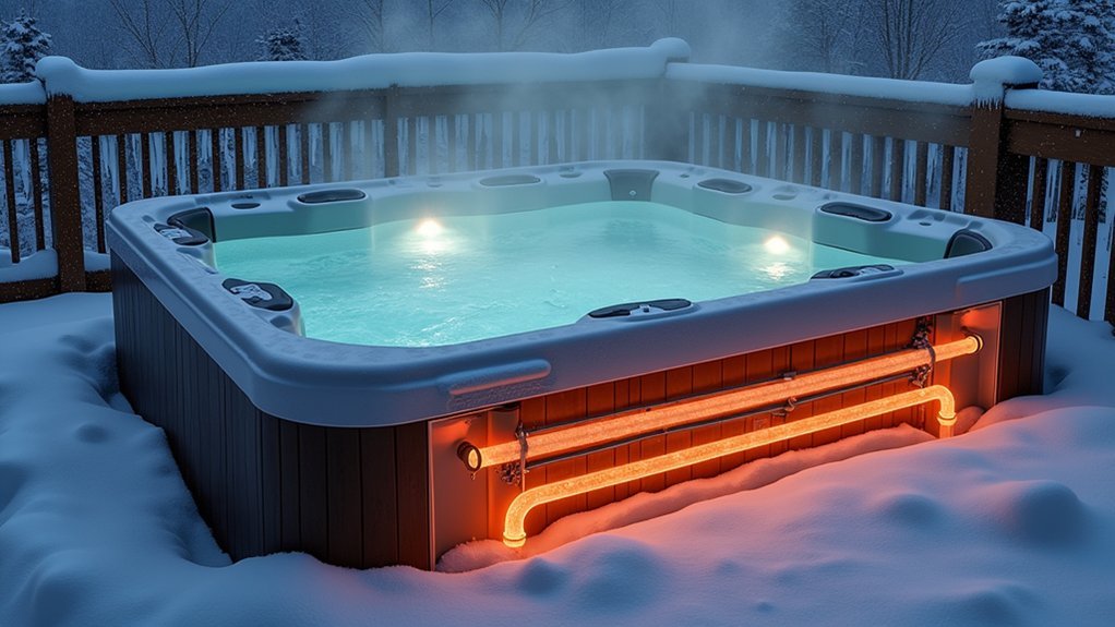 circulating heated water continuously