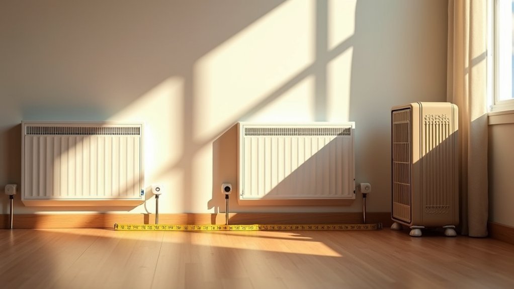 clearance guidelines for various heaters