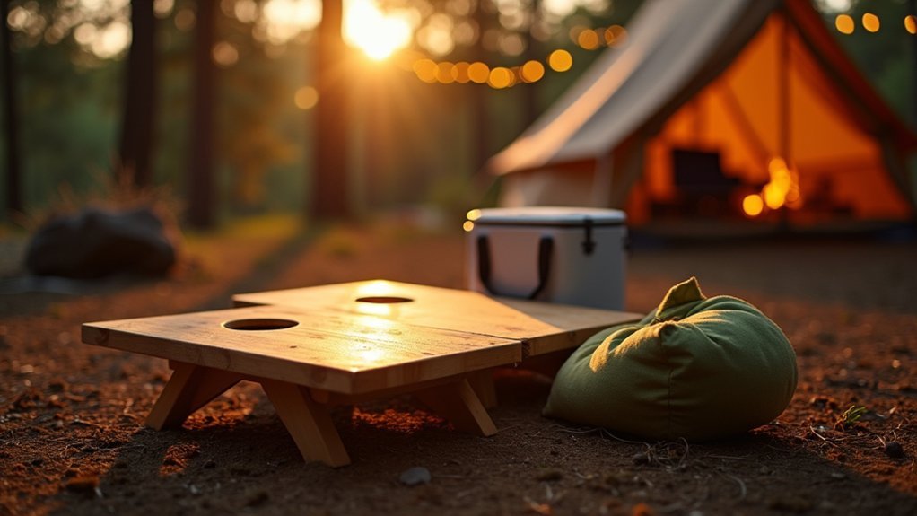collapsible travel friendly cornhole sets