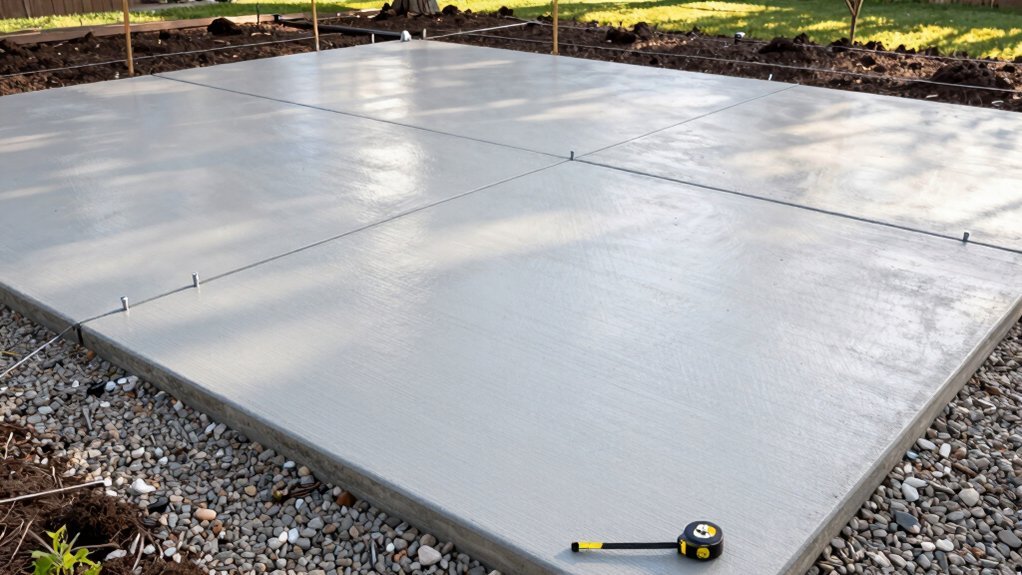 concrete slab foundations for gazebos