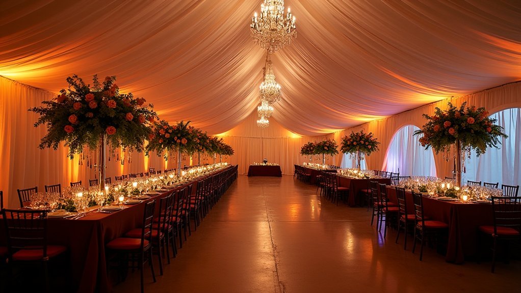 coordinated tent lighting integration