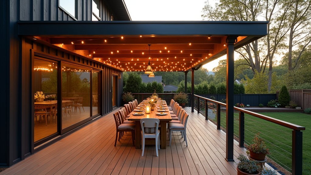 covered deck dining solutions