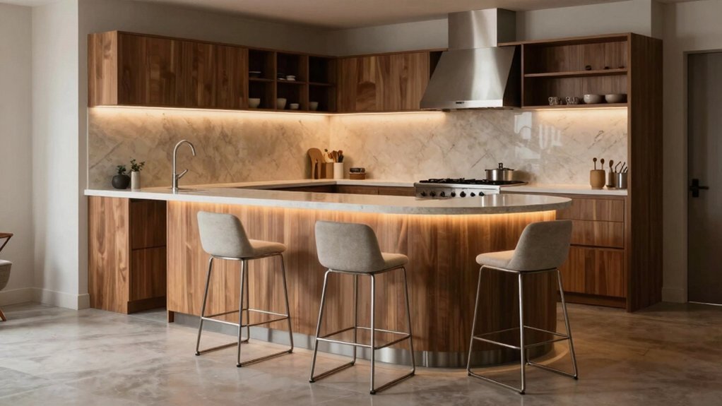 curved counters boost connection