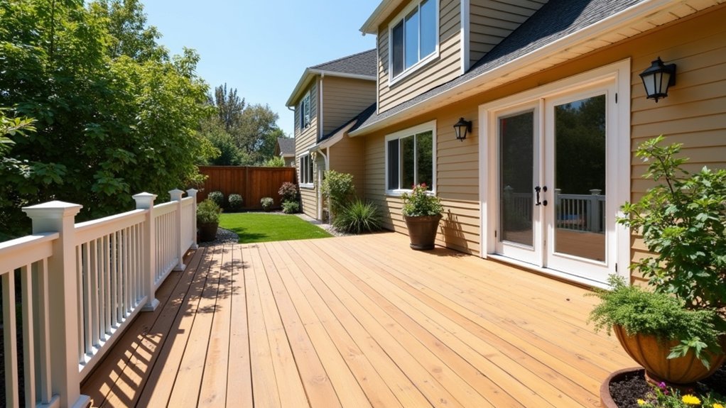 deck color complements home s tones