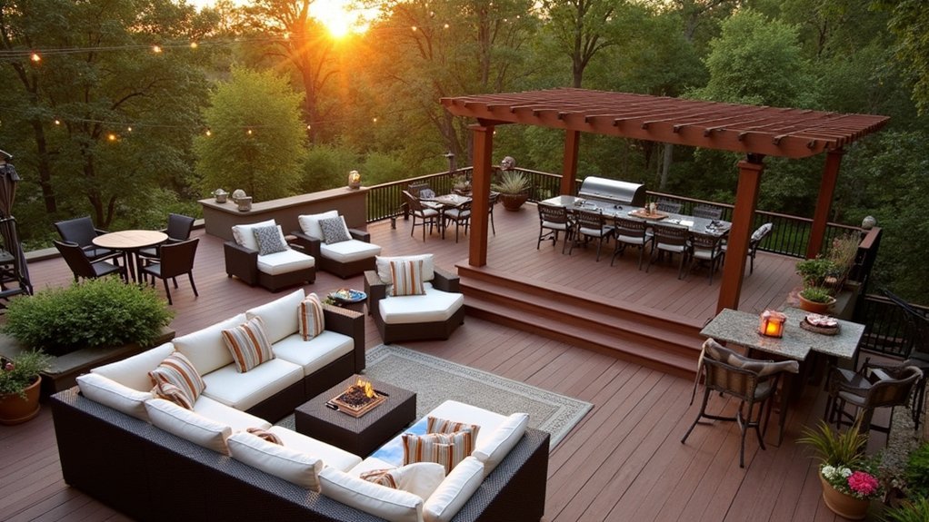 deck layouts for entertaining