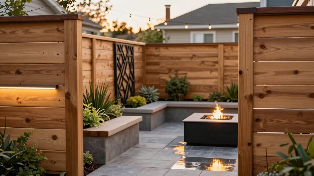 decorative privacy fence enhancements