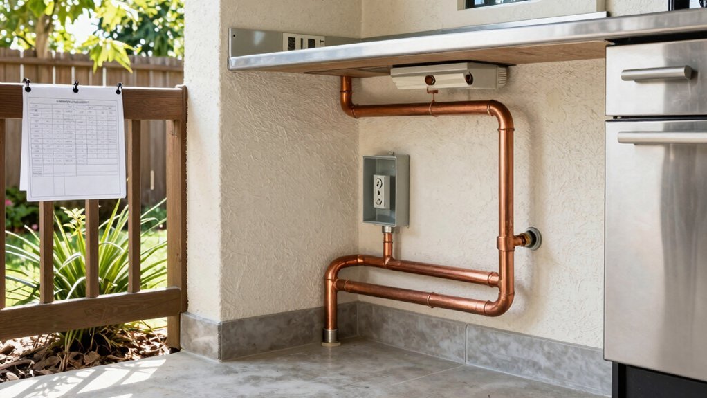 dedicated outdoor kitchen electrical compliance plan