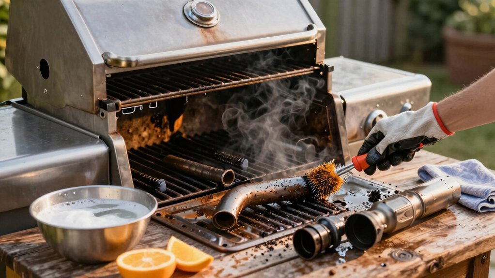deep clean interior burners nonetheless