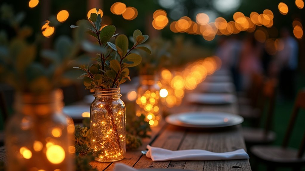 delicate copper fairy light strands