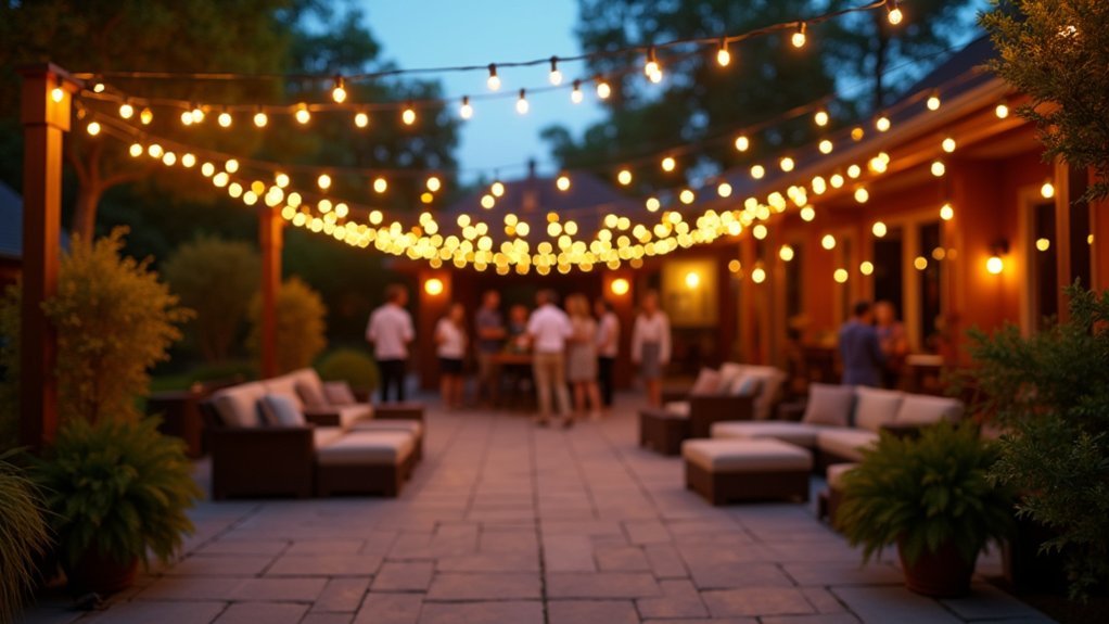 dimmable weatherproof connectable patio lights