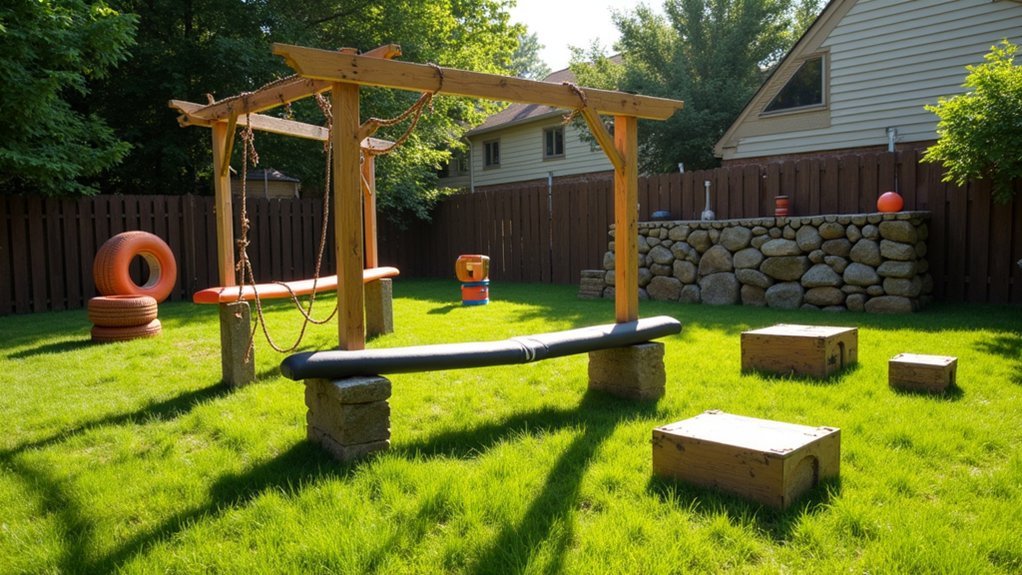 diy backyard obstacle course ideas