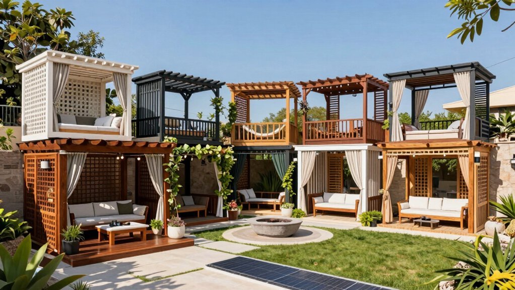diy pergola plans for entertainment areas